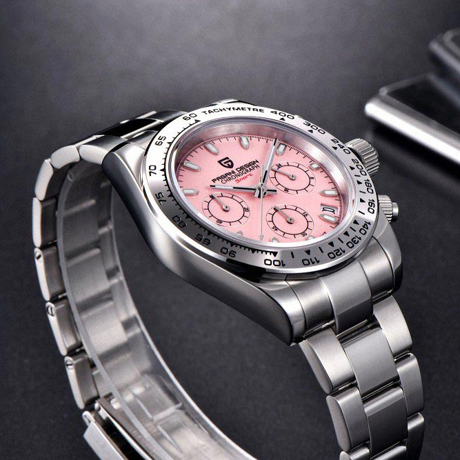 large Часы мужские Pagani Design PD-1727 Silver-Pink 3